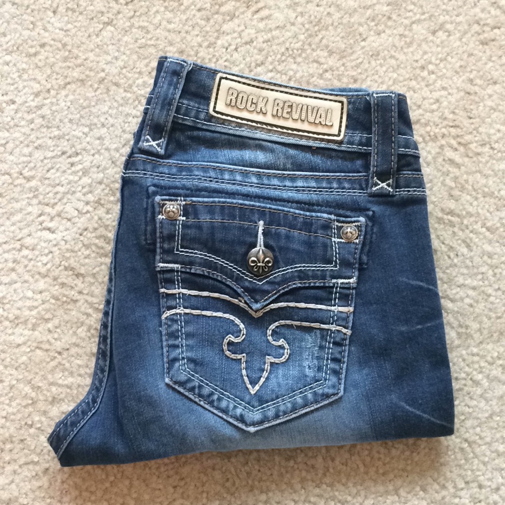 Like New Size 30 Rock Revival Skinnies